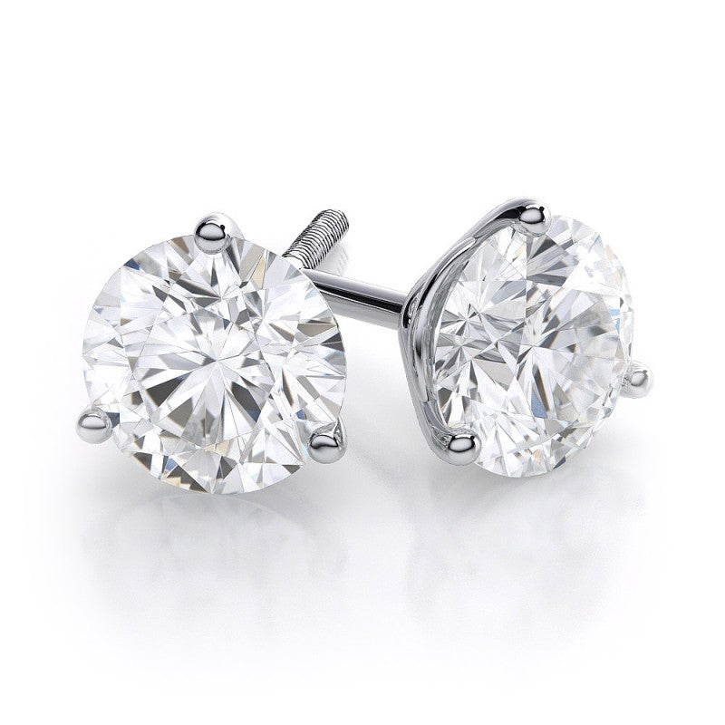 2.00  Cts  Diamond Stud  14K with Screw Back