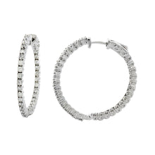 Load image into Gallery viewer, 1.00 Cts Diamond Hoop Earring H-I Si - 2