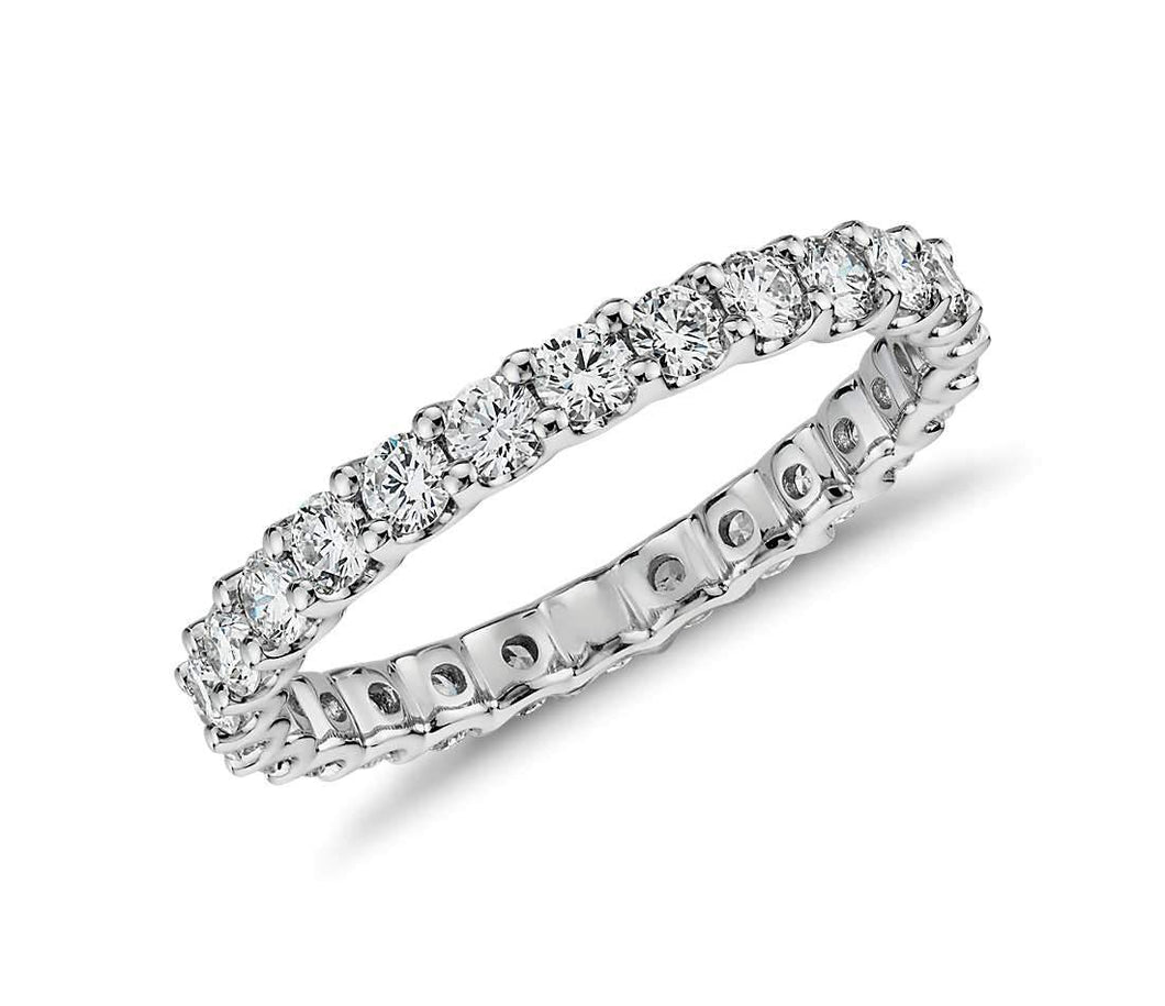 1.40 cts Common Prong Diamonds Eternity Ring