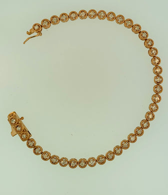 1.25 ROSE GOLD RD FILIGREE BRACELET